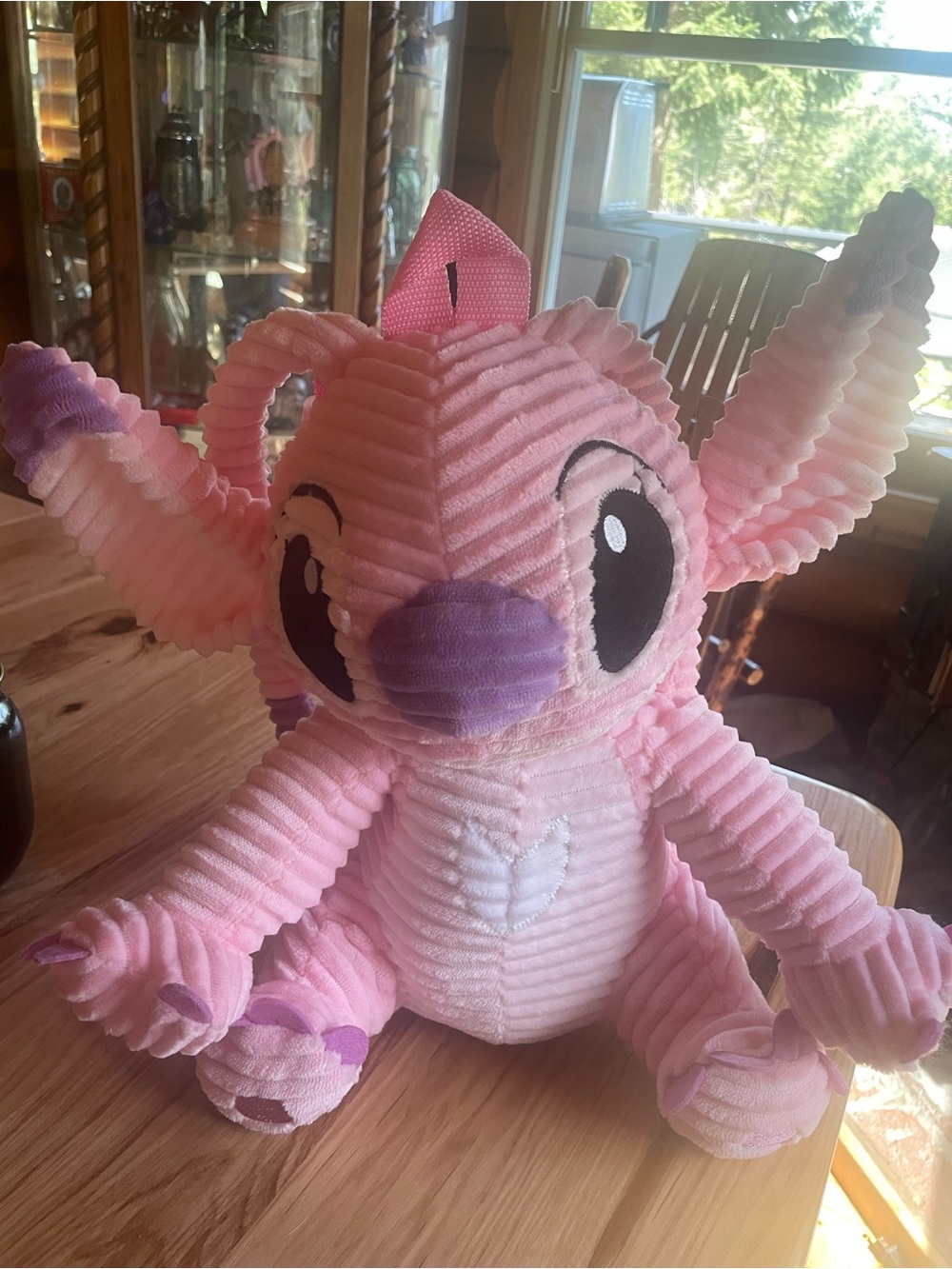 Disney Stitch Angel Pink Plush backpack